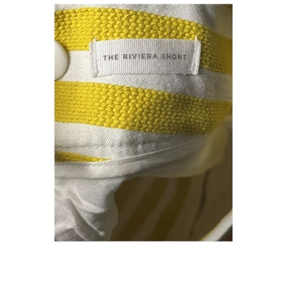 🌺ANN TAYLOR LOFT “The Riviera” Boat Shorts in Yellow / White Stripes Size 0 NWT🌺 - Picture 6 of 11